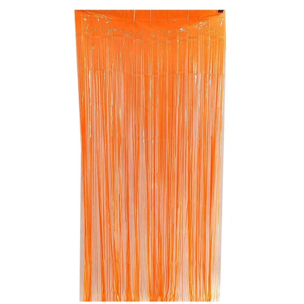 rideau festif franges lumineuses couleurs fluo jaune vert rose festive decoration anniversaire neon retro