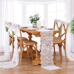 serviette table dentelle blanche motifs floraux classique noël action grâce saint valentin pâques printemps