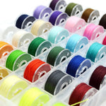 rangements bobines fil coudre boîte acrylique moderne accessoire couture organisation bricolage palette couleurs