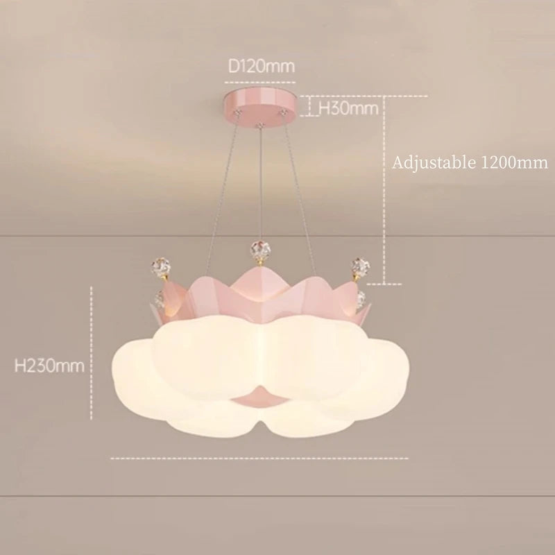 lampe suspendue moderne nuage blanche rose minimaliste chambre salon restaurant étude