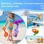 sac plage pliable bleu rose vert violet maille fine moderne pratique adjustable fun tri