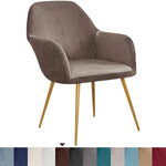 fauteuil moderne velours marron protection chaise accueil mariage banquet élastique mousse roulettes