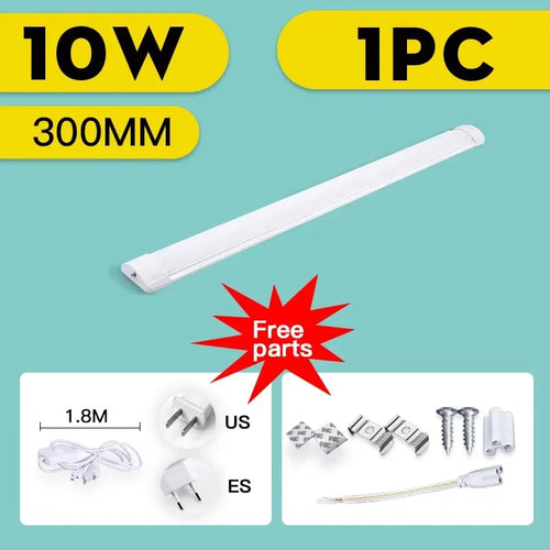 lampe led barre tube moderne blanc froid armoire cuisine salon atelier adhésif