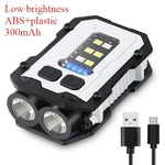 lampe travail rechargeable led 1200 lumens aimantée aluminium noir moderne
