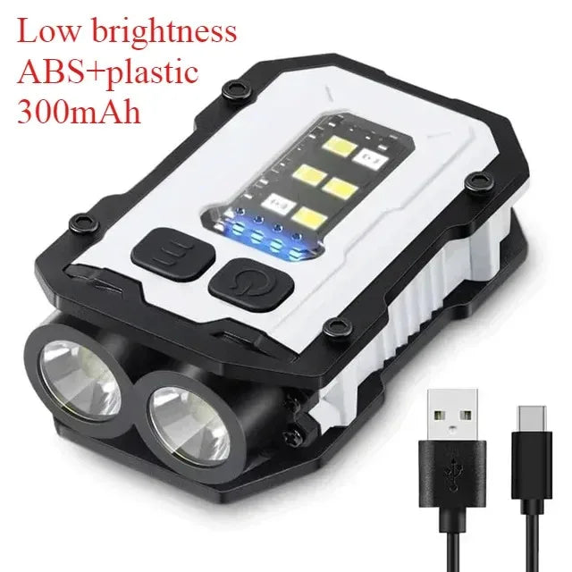 lampe travail rechargeable led 1200 lumens aimantée aluminium noir moderne