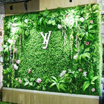 décoration murale artificielle feuilles dense moderne intérieur extérieur accrochable