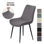 housse chaise extensible jacquard motif géométrique moderne fauteuil salle manger