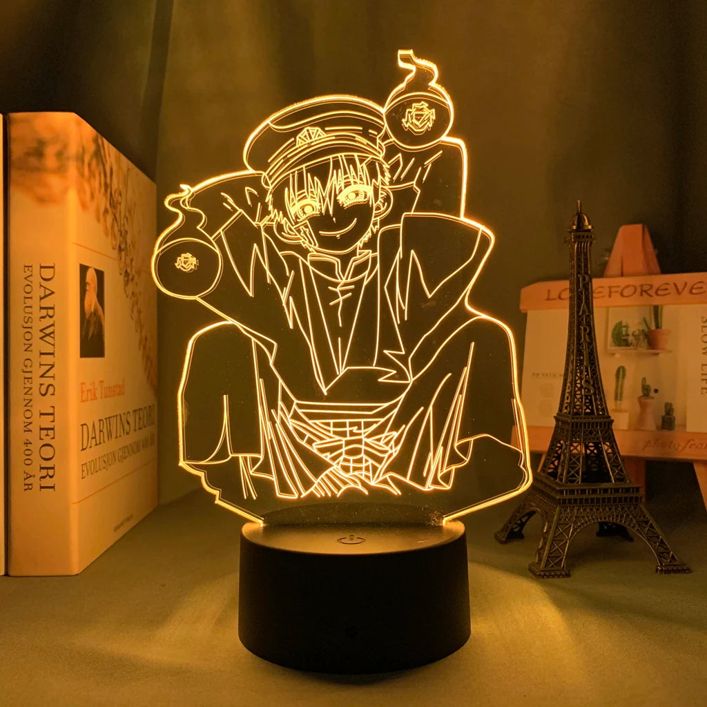 lampe table led transparente moderne illustration 3d personnages embrassant détails valises accessoire base solide
