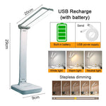 lampe pliable rechargeable led blanc moderne sans ombre tactile contemporaine 5v usb