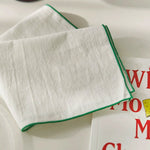 serviettes table polyester uni blanc modernes maison restaurant 40x40cm pack 6pcs