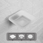 Porte-savon en verre transparent design