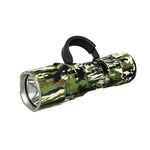 lampe torche tactique militaire résistante choc 1300 lumens 13w camouflage aluminium