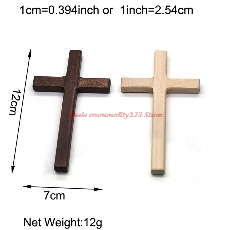 décoration murale croix bois clair minimaliste simple ornement religieux
