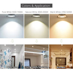 Spot LED argenté intensité variable 3W 4W 7W transformateur modernes clips