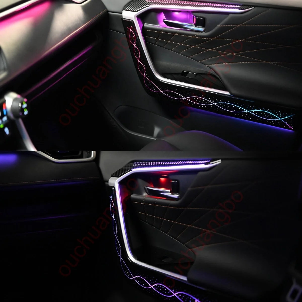ampoule ambiance voiture led 256 couleurs controle application six modes moderne