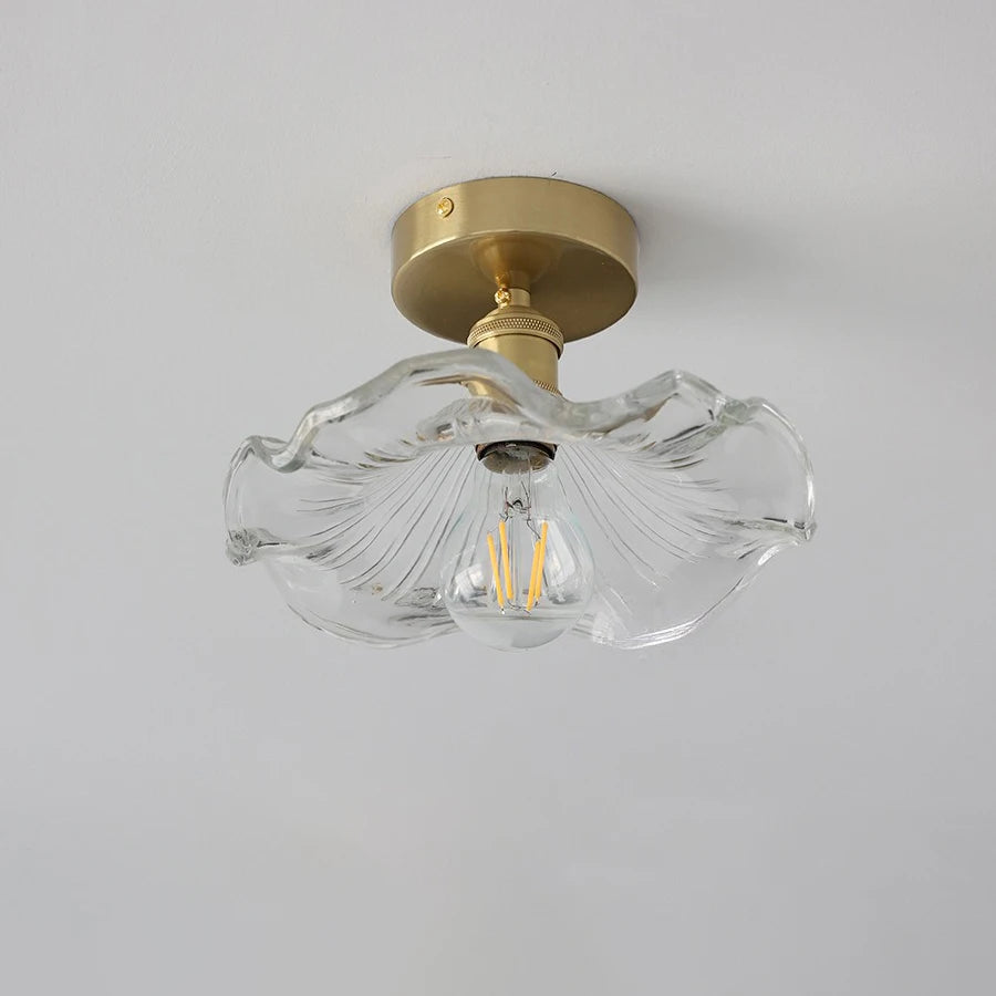 applique murale or transparent moderne ampoule led inclusion vis fixations
