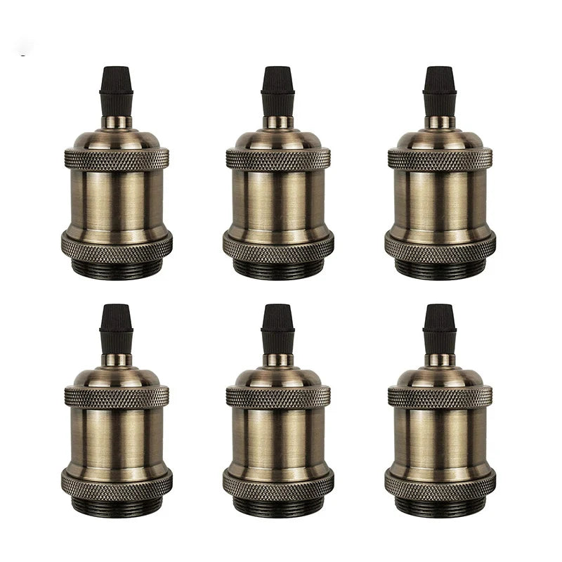 supports ampoule e26 e27 or cuivre noir argent moderne industriels lisses occlusifs eyelets pack