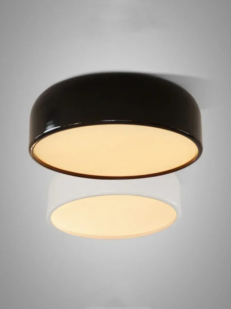 lampe moderne noir blanc circulaire acrylique led certifiée ccc cqc ul vde