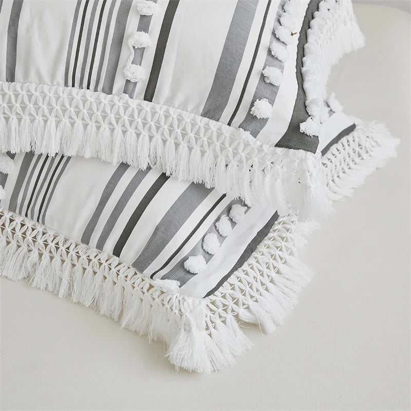 Parure de lit complète avec housse de couette et taies d'oreiller