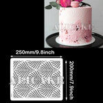 feuille mariage fondant dentelle outil pâtisserie plastique respectueux environnement noir blanc moderne minimaliste