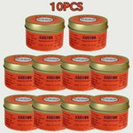 bougies urgence sans fumée 15h 24h orange pratique survie camping maison longue durée