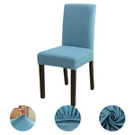 housses chaise jacquard moderne vert gris marron bleu tissu élasthanne polyester universal sizes 45