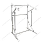 barre soutien réglable structure métallique argentée hauteur variable jusqu'à 90cm moderne minimaliste