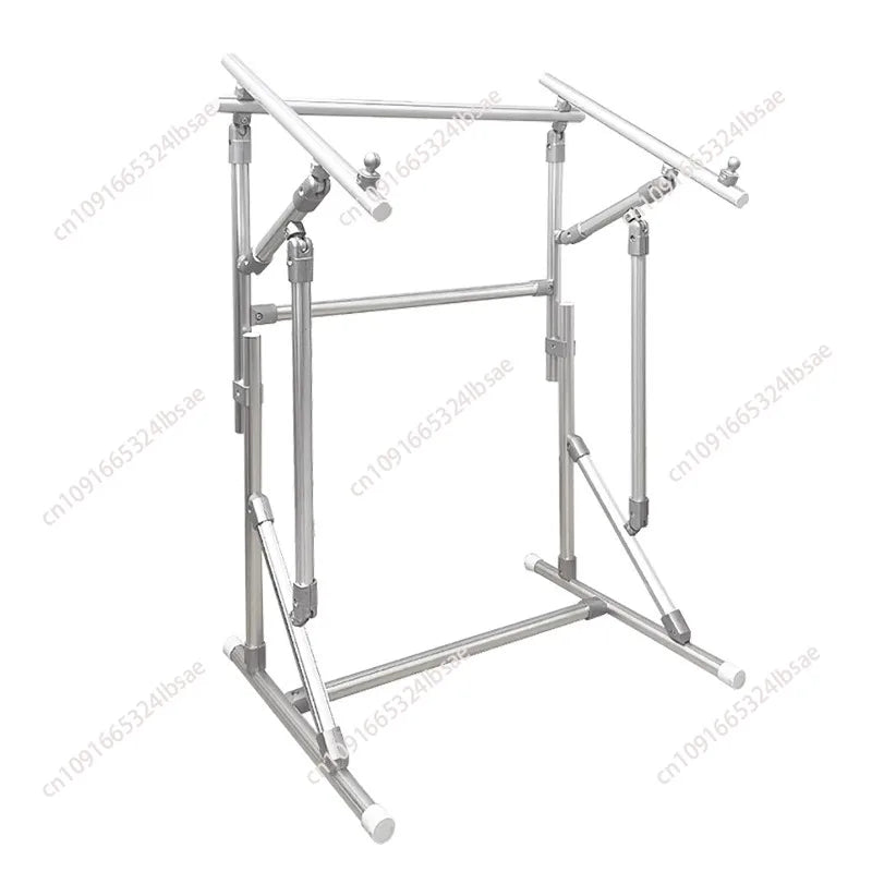 barre soutien réglable structure métallique argentée hauteur variable jusqu'à 90cm moderne minimaliste