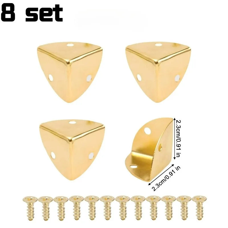 protège coins métal noirs 40 pièces vis modernes bricolage bois
