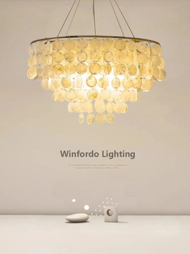 Suspension lumineuse moderne élégante blanc doré translucide clips câbles pendentif chambre