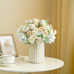 décoration intérieure bouquet fleurs artificielles pivoine hortensia modernes mariage anniversaire baby shower