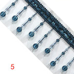 ruban décoratif élégant paillettes or bleu marron gris 10cm 10cm