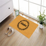 tapis d'entrée caoutchouc imperméable antibactéries antidérapant tropical palmiers noirs aloha moderne extérieurintérieur
