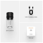 lanterne led camping portable 300lm 200lm ipx5 1100mah 35h charge type