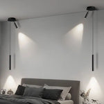luminaires muraux led minimalistes noir gris chambre salon cuisine étude entrée tricolore