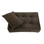 lit bébé vintage points noir motif floral confortable couverture oreiller