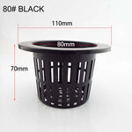 pot plante hydroponique maille plastique blanc noir culture sans sol pépinière