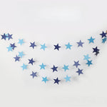décoration murale guirlande papier or étoiles simple mariage 2m 4m festive opacité