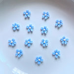 ornements résine fleurs colorées décoration bijoux accessoires coiffure enfantine simple 6mm