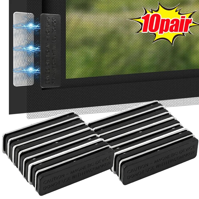 aimants magnétiques noir blanc grille géométrique moderne rideaux fixations accessoires pairesétales