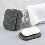 éponges savon antidérapantes auto drainantes adhésives moderne gris beige marron clair fibreuse douche salle
