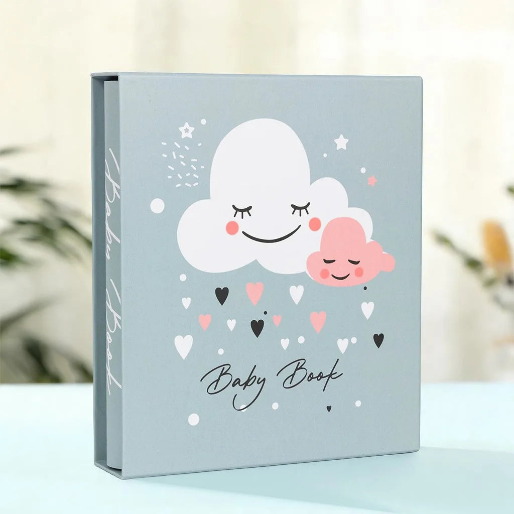 album photo moderne illustrations animales photos familiales blanc vert bleu