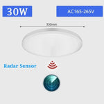 Lampe radar 20w 30w blanc moderne facile interrupteur tactile led étanche ip65