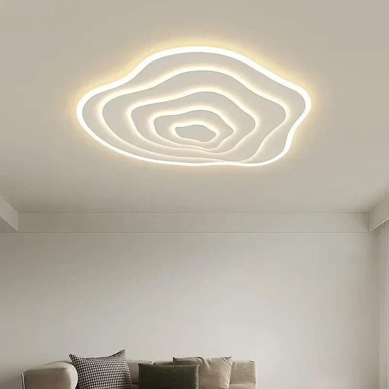 plafonnier led ultra mince spirale moderne nordique lumière blanc salon chambre