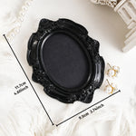 cadre decoratif noir baroque resine mural classique ornements decor maison tridimensionnel moderne
