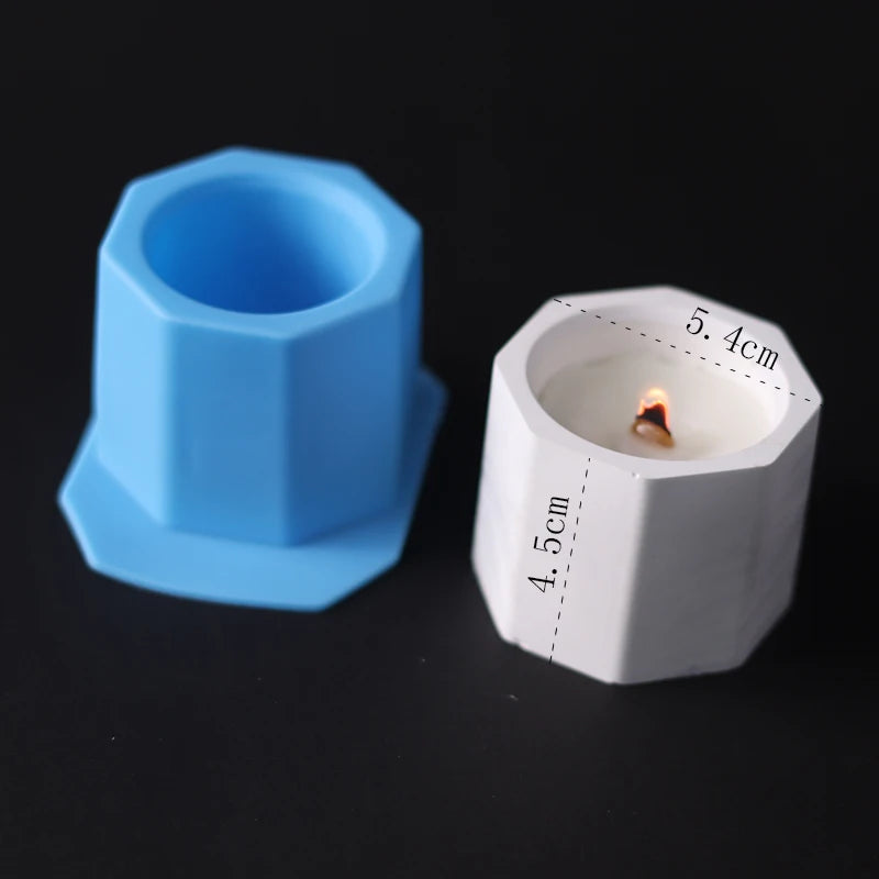 moules silicone savon géométriques modernes couleurs variées hexagones carrés minimalistes