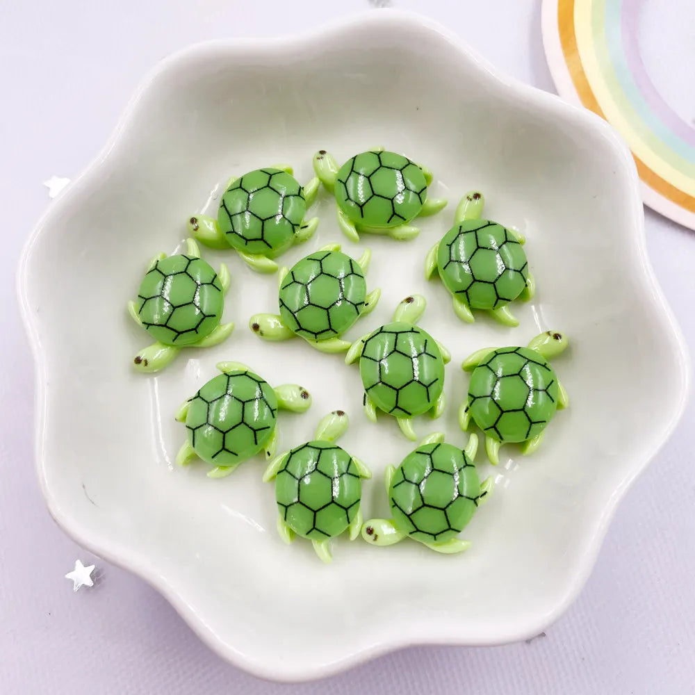 pendentifs résine colorée crabe étoile tortue poissons décoratifs cartoon 14+