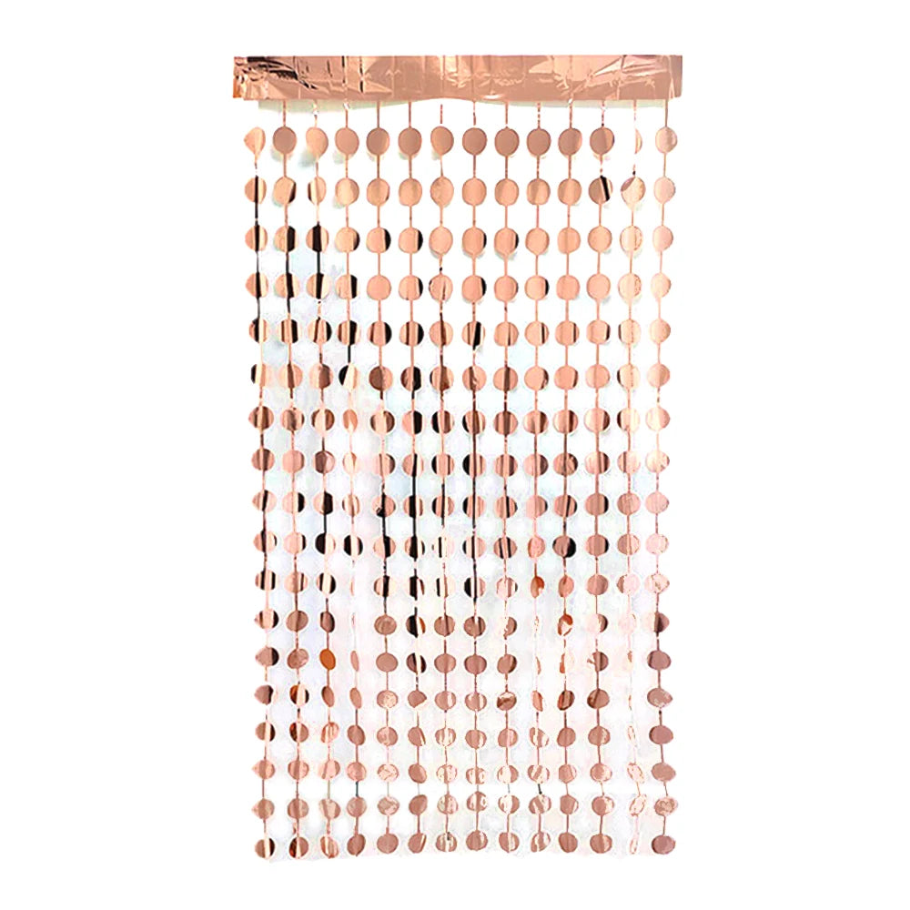 rideau rose doré occasion fête anniversaire mariage moderne opalescent 1m2m