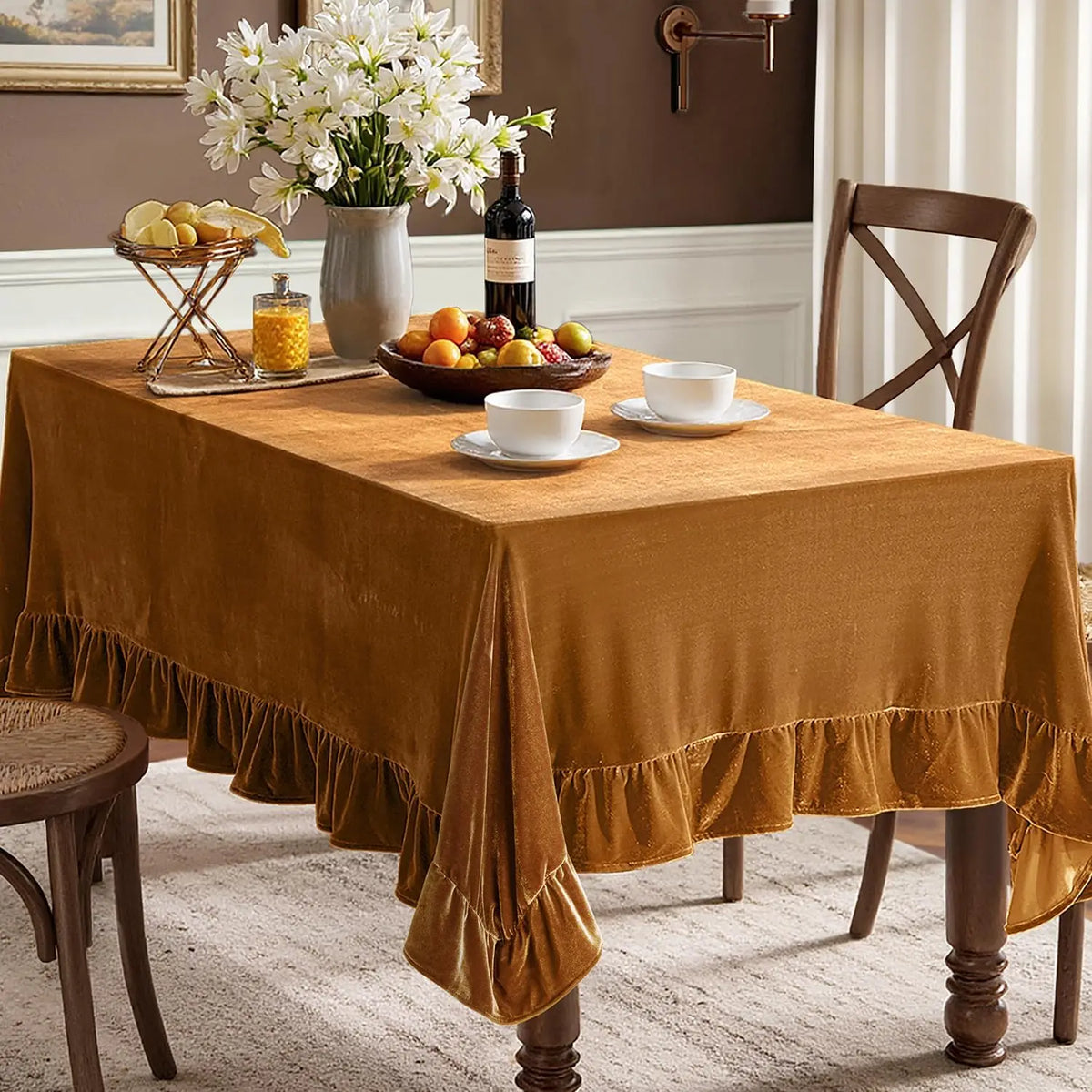 nappe velours vert foncé classique rectangulaire lavable extérieur mariage fête banquette