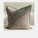 housse coussin décorative élégante marron motif géométrique moderne 100 polyester 45x45cm sofa